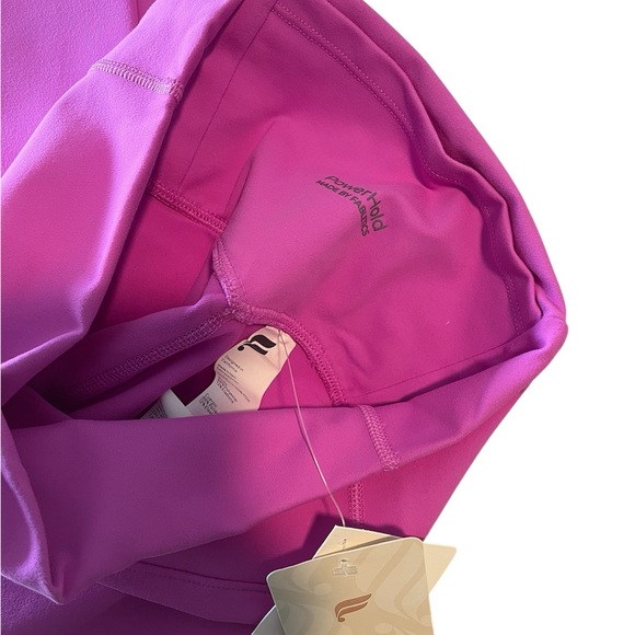 NEW Pink Fabletics Skinny Powerhold Yoga Leggings Stretchy Comfy Gym workout - Picture 3 of 3